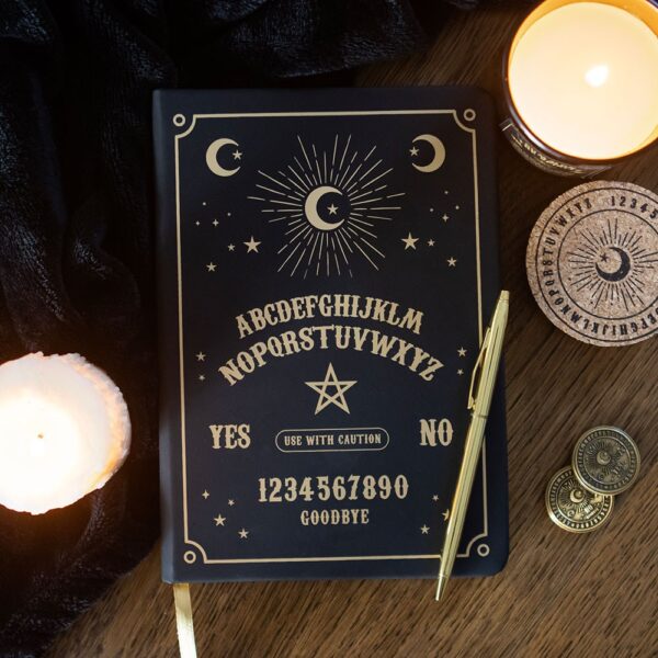 Black Talking Board A5 Notebook Black Talking Board A5 Notebook - Gothic Decor