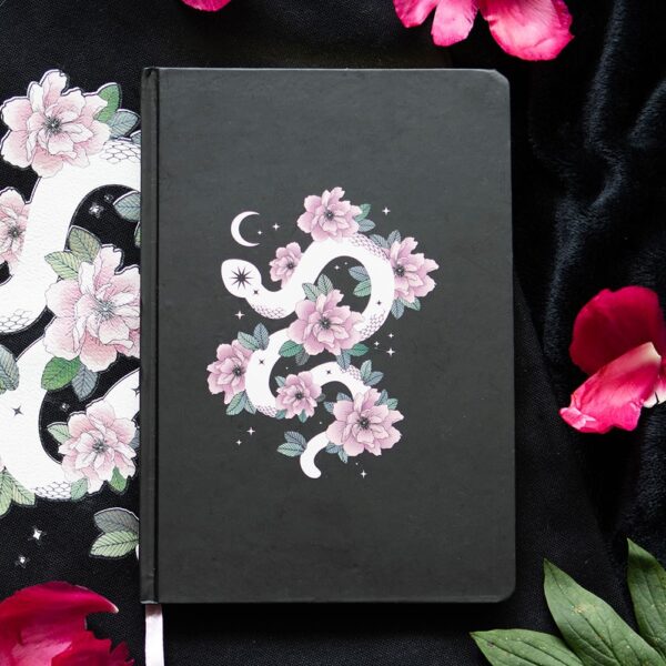 Floral Snake A5 Notebook Floral Snake A5 Notebook - Spiritual Home Decor