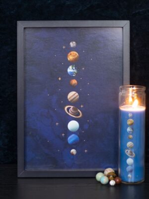 Solar System Framed Wall Print - Spiritual Home Decor