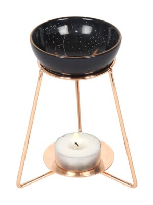 Purple Star Sign Oil Burner on Metal Base - Aromatherapy