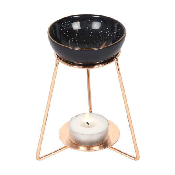 Purple Star Sign Oil Burner on Metal Base - Aromatherapy