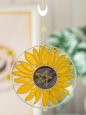 Bee Radiant Sunflower Suncatcher Bee Radiant Sunflower Suncatcher - Spiritual Home Decor