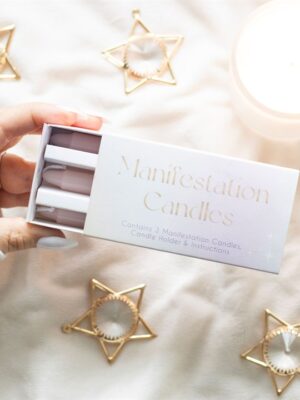 3 Manifestation Spell Candles in a Box - Witchcraft Ritual