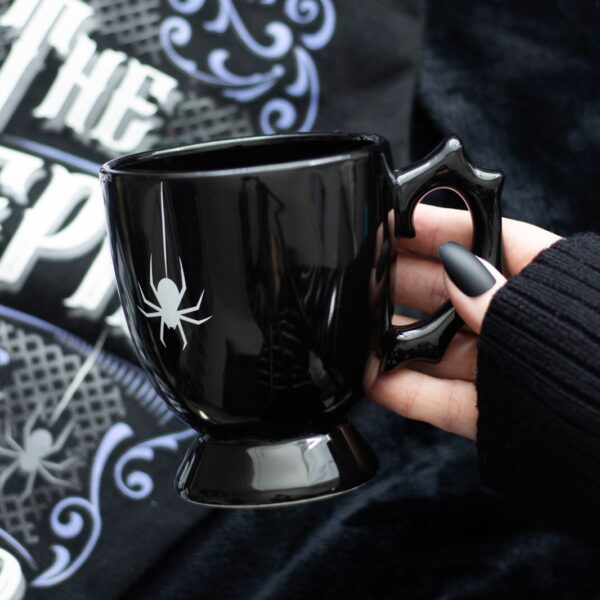 Black Spider Teacup Black Spider Teacup - Gothic Decor