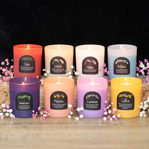 Set of 8 Wheel of the Year Candles - Aromatherapy