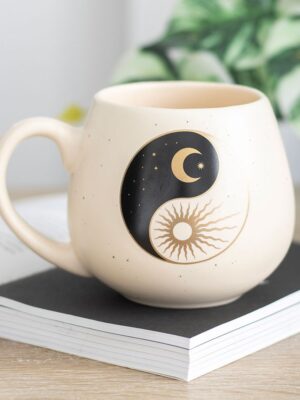 Yin Yang Rounded Mug - Meditation Decor