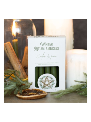 Cedar & Pine Winter Ritual Spell Candles Cedar & Pine Winter Ritual Spell Candles - Witchcraft Ritual