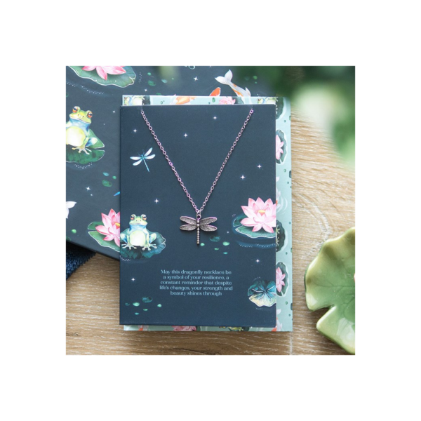 Dragonfly Necklace on Greeting Card Dragonfly Necklace on Greeting Card - Jewelry