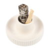 Cream Ribbed Smudge Bowl - Aromatherapy - View 2