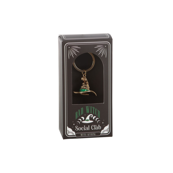 Bad Witch Alloy Witch Hat Keyring - Witchcraft Ritual - View 2