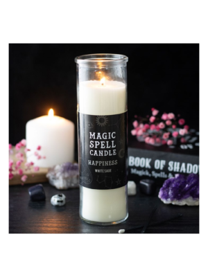 Happiness White Sage Magic Spell Tube Candle