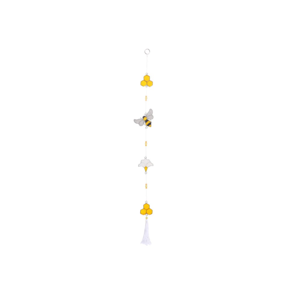 String of Bee and Honeycomb Suncatchers - Spiritual Home Decor - View 2
