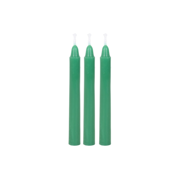 Pack of 12 Green Witch Spell Candles - Witchcraft Ritual - View 4