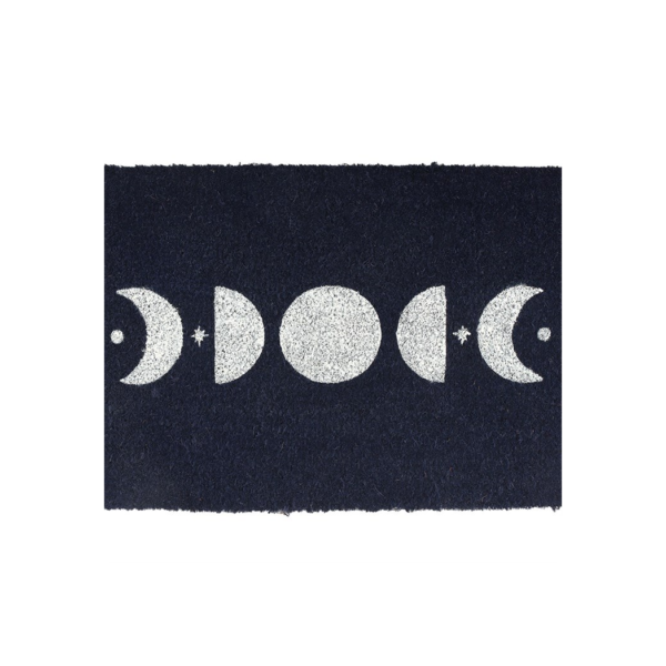 Dark Blue Moon Phase Doormat - Witchcraft Ritual - View 3