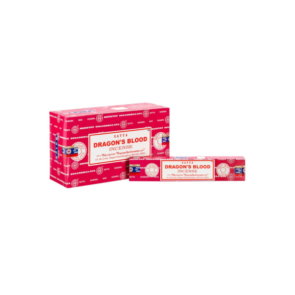Set of 12 Packets of Dragon’s Blood Incense Sticks by Satya Set of 12 Packets of Dragon's Blood Incense Sticks by Satya - Aromatherapy