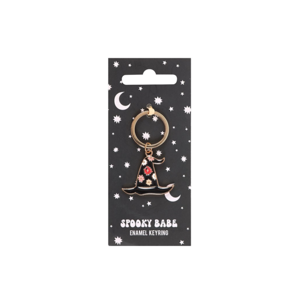 Spooky Babe Witch Hat Keyring - Witchcraft Ritual - View 2