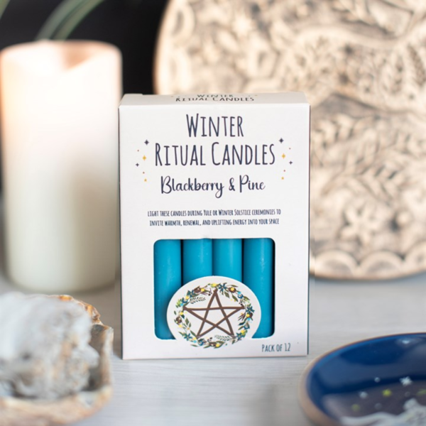 Blackberry & Pine Winter Ritual Spell Candles - Witchcraft Ritual