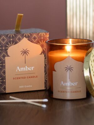 Arabian Nights Amber Scented Candle - Aromatherapy
