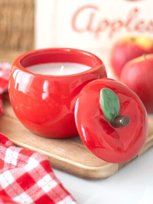 Apple Shaped Candle Jar - Aromatherapy