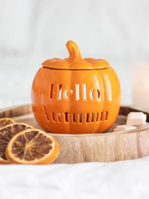 Hello Autumn Pumpkin Oil Burner - Spiritual Home Decor
