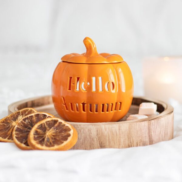 Hello Autumn Pumpkin Oil Burner - Spiritual Home Decor