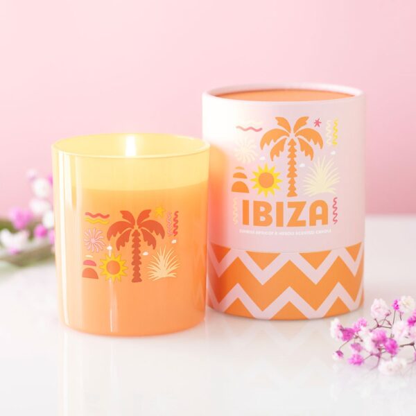 Ibiza Sunrise Apricot & Neroli Scented Candle - Aromatherapy