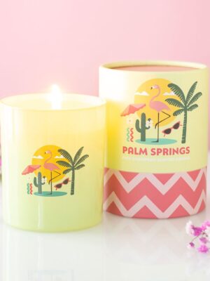 Palm Springs Pink Grapefruit Scented Candle - Aromatherapy