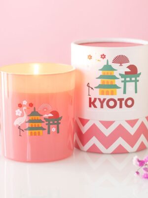 Kyoto Bamboo & Cherry Blossom Scented Candle - Aromatherapy
