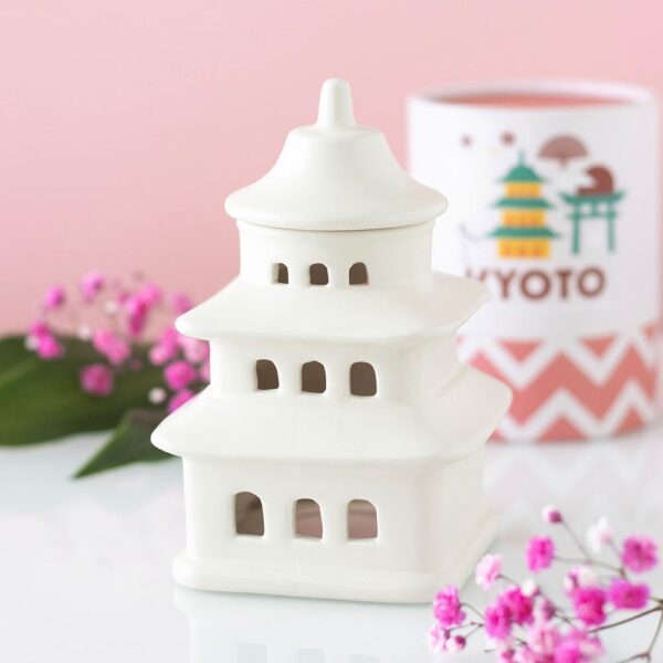 Pagoda Shaped Oil Burner and Wax Warmer - Aromatherapy