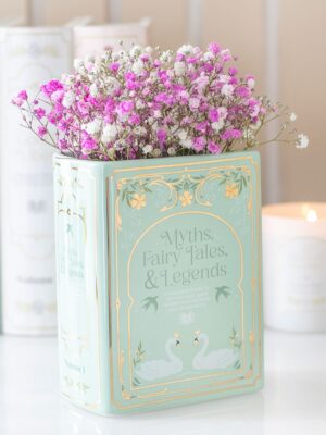 Green Book Shaped Vase - Spiritual Home Decor