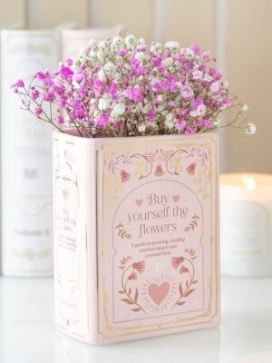 Pink Book Shaped Vase - Spiritual Home Decor