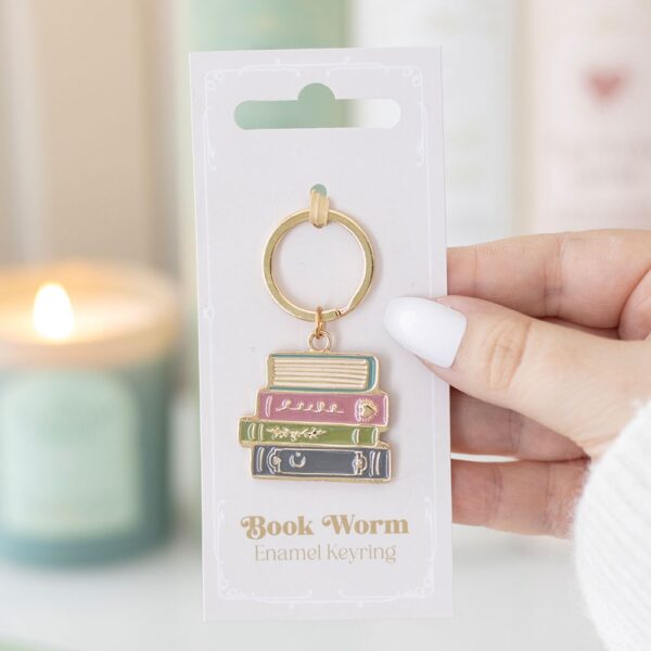 BC_37226.jpg Book Worm Keyring - Book Decor