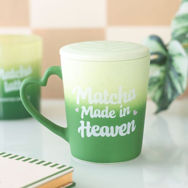 BH_28827.jpg Matcha Made in Heaven Mug with Coaster Lid - Ceramic Mug