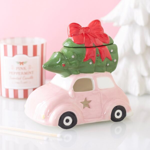 BK_51727.jpg Pink Car with Christmas Tree Oil Burner - Spiritual Home Decor