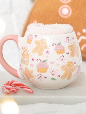 Sugarplum Bakery Print Mug and Socks Set - Ceramic Mug