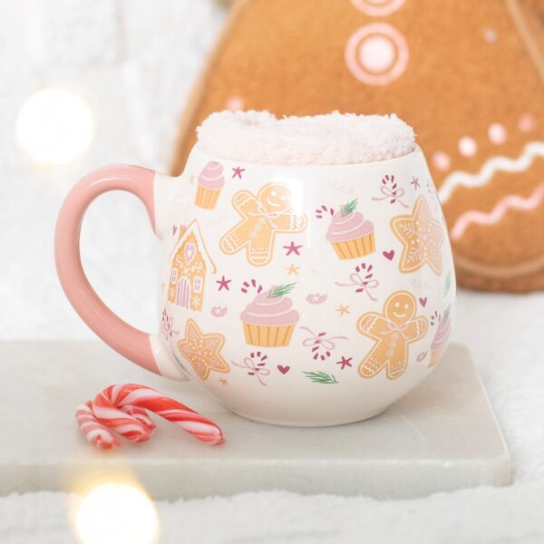 Sugarplum Bakery Print Mug and Socks Set - Ceramic Mug