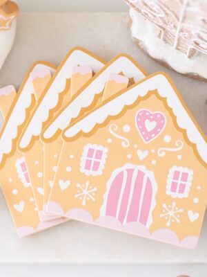 Gingerbread House Coaster Set - Spiritual Home Decor