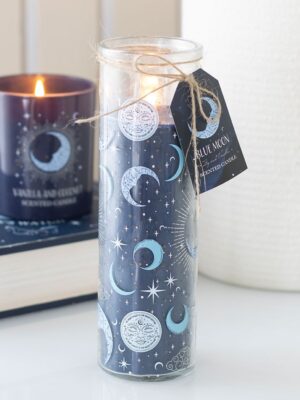 Blue Moon Print Fig & Vanilla Tube Candle - Aromatherapy