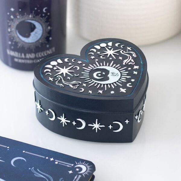Blue Moon Heart Trinket Box - Spiritual Home Decor
