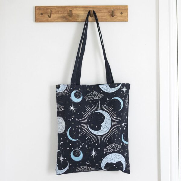 BM_63226.jpg Blue Moon Print Tote Bag - Spiritual Home Decor