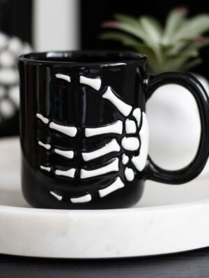 Skeleton Hand Mug - Ceramic Mug