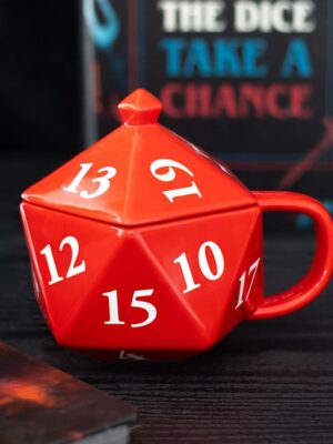 D20 Gaming Dice Shaped Mug - Ceramic Mug