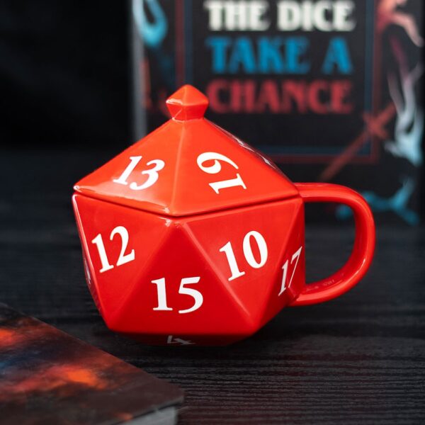 D20 Gaming Dice Shaped Mug - Ceramic Mug