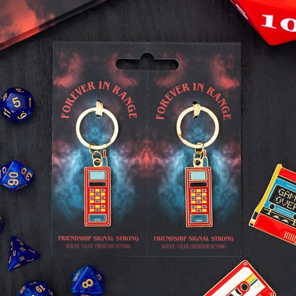 Set of 2 Friendship Walkie Talkie Keyrings - Spiritual Home Decor