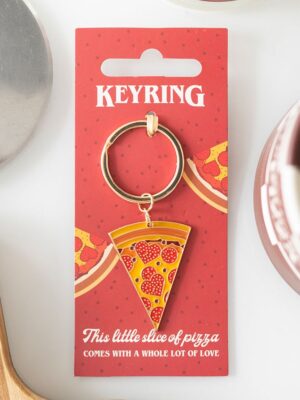 Pizza Slice Keyring - Spiritual Home Decor