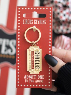 Admit One to the Abyss Circus Ticket Keyring - Spiritual Home Decor