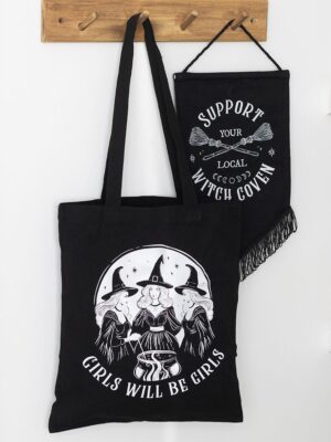 CL_44426.jpg Girls Will Be Girls Witchy Polycotton Tote Bag - Spiritual Home Decor