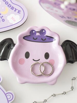 Pastel Batbrew Cauldron Trinket Dish - Witchcraft Ritual
