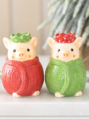 Pigs in Blankets Salt and Pepper Shakers - Spiritual Home Decor
