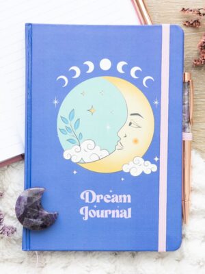 The Moon Dream Journal with Amethyst Pen - Spiritual Home Decor